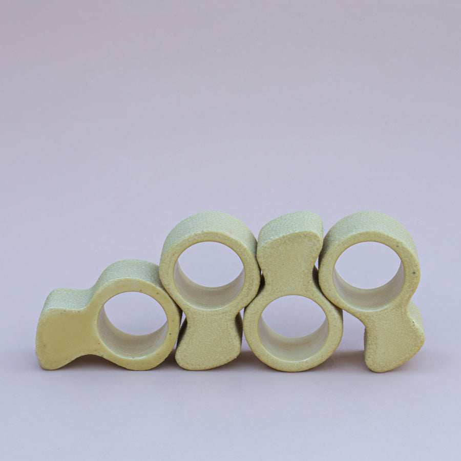 Ava | Napkin Ring | Curved Chaos Collection